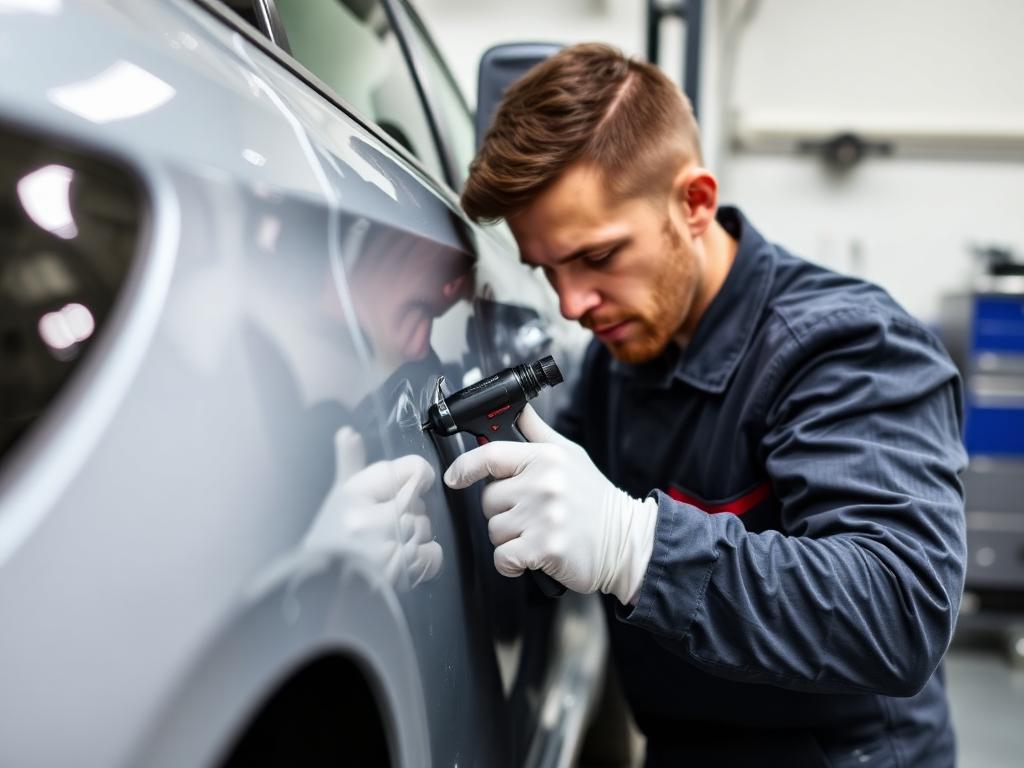 Scratch and dent removal bodywork - Expert paintless dent repair and scratch removal at Alex Auto Repair in Morristown, NJ