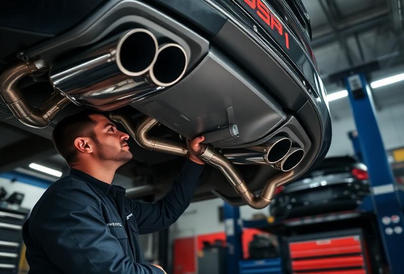 Custom exhaust system installation and repair - Professional exhaust fabrication and performance upgrades at Alex Auto Repair in Morristown, NJ